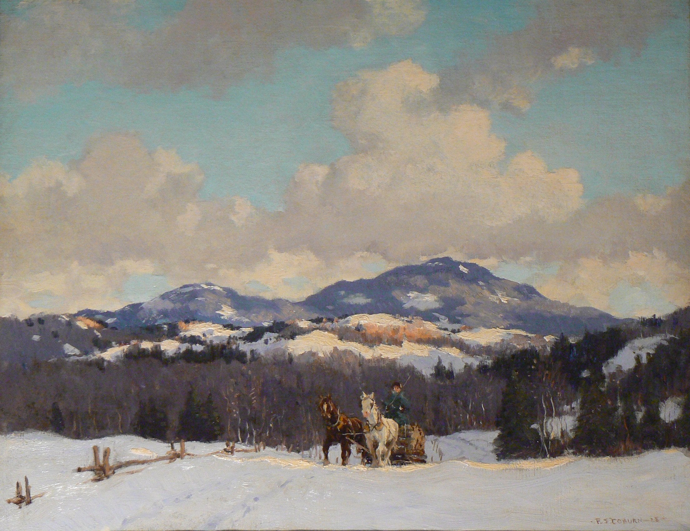 Adopt an Artwork: Frederick Coburn Simpson, Logging, 1928 | RiverBrink Art  Museum